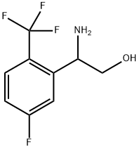 2-amino-2-[5-fluoro-2-(trifluoromethyl)phenyl]ethan-1-ol Structure