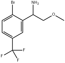 1-[2-bromo-5-(trifluoromethyl)phenyl]-2-methoxyethan-1-amine Structure