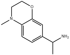 1-(4-methyl-3,4-dihydro-2H-benzo[b][1,4]oxazin-7-yl)ethan-1-amine Structure