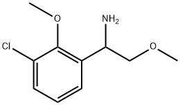1-(3-chloro-2-methoxyphenyl)-2-methoxyethan-1-amine Structure