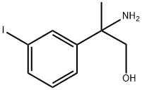 2-amino-2-(3-iodophenyl)propan-1-ol Structure