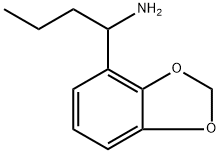 1,3-Benzodioxole-4-methanamine, α-propyl- Structure