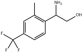 2-amino-2-[2-methyl-4-(trifluoromethyl)phenyl]ethan-1-ol Structure