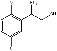 2-(1-amino-2-hydroxyethyl)-4-chlorophenol Structure