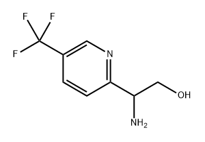2-amino-2-[5-(trifluoromethyl)pyridin-2-yl]ethan-1-ol 구조식 이미지