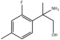 2-amino-2-(2-fluoro-4-methylphenyl)propan-1-ol Structure