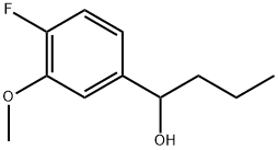 4-Fluoro-3-methoxy-α-propylbenzenemethanol Structure