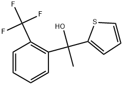 1-(thiophen-2-yl)-1-(2-(trifluoromethyl)phenyl)ethanol Structure