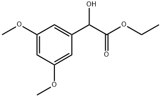 Ethyl α-hydroxy-3,5-dimethoxybenzeneacetate Structure