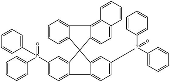2,7-Bis(diphenylphosphoryl)spiro[fluorene-7,11'-benzofluorene] 구조식 이미지