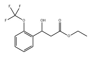 Ethyl 3-hydroxy-3-(2-(trifluoromethoxy)phenyl)propanoate Structure