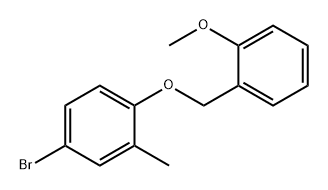 4-Bromo-1-((2-methoxybenzyl)oxy)-2-methylbenzene Structure