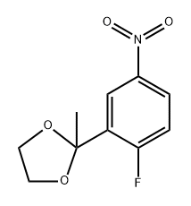 2-(2-Fluoro-5-nitrophenyl)-2-methyl-1,3-dioxolane Structure