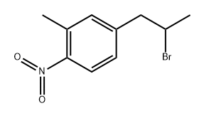 4-(2-Bromopropyl)-2-methyl-1-nitrobenzene Structure