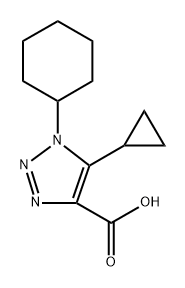 1-Cyclohexyl-5-cyclopropyl-1h-1,2,3-triazole-4-carboxylic acid Structure