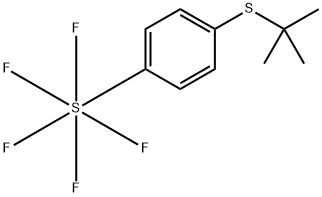 (4-(tert-Butylthio)phenyl)pentafluoro-l6-sulfane Structure