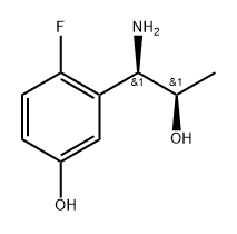 3-((1R,2R)-1-AMINO-2-HYDROXYPROPYL)-4-FLUOROPHENOL Structure