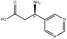 5-Pyrimidinepropanoic acid, β-amino-, (βR)- Structure