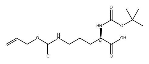 N2-Boc-N5-Alloc-D-ornithine Structure