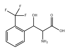 Phenylalanine, β-hydroxy-2-(trifluoromethyl)- Structure