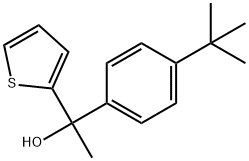 1-(4-(tert-butyl)phenyl)-1-(thiophen-2-yl)ethanol Structure