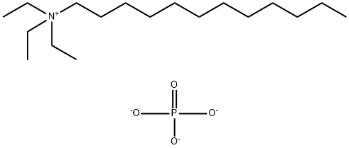 1-Dodecanaminium, N,N,N-triethyl-, phosphate (3:1) (9CI) 구조식 이미지