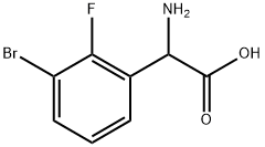 2-amino-2-(3-bromo-2-fluorophenyl)acetic acid Structure