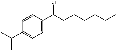 α-Hexyl-4-(1-methylethyl)benzenemethanol 구조식 이미지