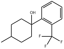 4-methyl-1-(2-(trifluoromethyl)phenyl)cyclohexanol Structure