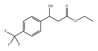 Ethyl 3-hydroxy-3-(4-(trifluoromethyl)phenyl)propanoate Structure