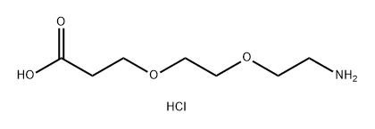 3-(2-(2-aminoethoxy)ethoxy)propanoic acid hydrochloride 구조식 이미지