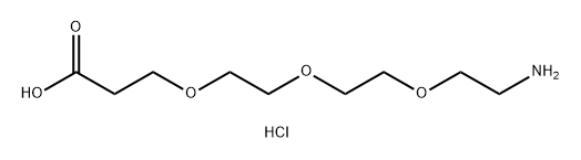 3-(2-(2-Aminothoxy)ethoxy)propanoic acid HCl Structure