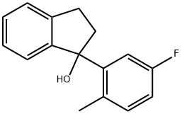 1-(5-Fluoro-2-methylphenyl)-2,3-dihydro-1H-inden-1-ol Structure