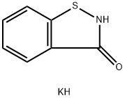 1,2-Benzisothiazol-3(2H)-one, potassium salt (1:1) Structure