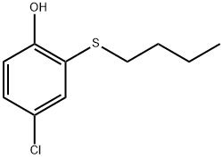 2-(butylthio)-4-chlorophenol 구조식 이미지
