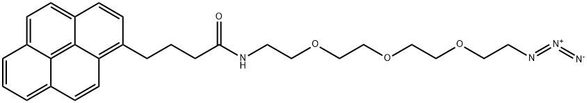 N-(2-(2-(2-(2-azidoethoxy)ethoxy)ethoxy)ethyl)-4-(pyren-1-yl)butanamide Structure