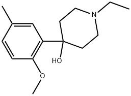 1-Ethyl-4-(2-methoxy-5-methylphenyl)-4-piperidinol Structure