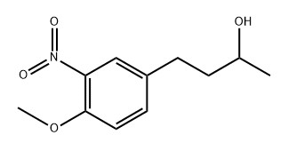 Benzenepropanol, 4-methoxy-α-methyl-3-nitro- Structure