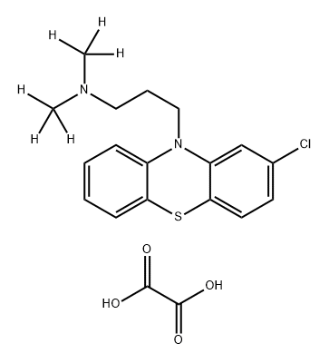 Chlorpromazine-(dimethyl-d6) oxalate 구조식 이미지