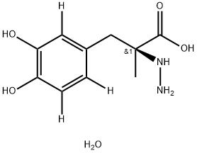 (S)-(-)-CARBIDOPA-D3 H2O (RING-D3) 구조식 이미지