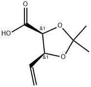 L-erythro-Pent-4-enonic acid, 4,5-dideoxy-2,3-O-(1-methylethylidene)- 구조식 이미지