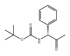 Carbamic acid, N-[(1R)-2-oxo-1-phenylpropyl]-, 1,1-dimethylethyl ester Structure