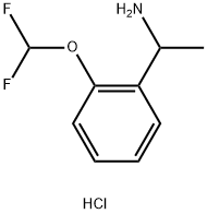 1-(2-(difluoromethoxy)phenyl)ethan-1-amine hydrochloride Structure