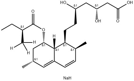 Lovastatin EP Impurity B-d3 Sodium Salt(Lovastatin-d3 Hydroxy Acid Sodium Salt) Structure