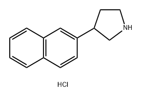 3-(naphthalen-2-yl)pyrrolidine hydrochloride Structure