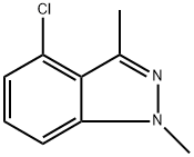 4-Chloro-1,3-dimethyl-1H-indazole Structure