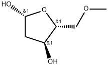 β-D-erythro-Pentofuranose, 2-deoxy-5-O-methyl- 구조식 이미지