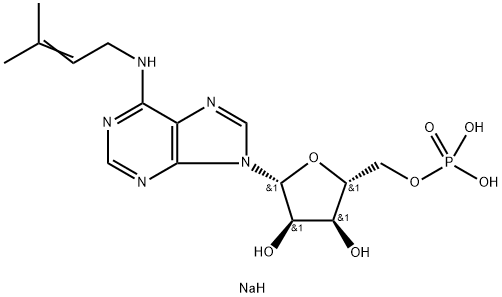 N6-Isopentenyladenosine-5'-monophosphate Sodium Salt Structure