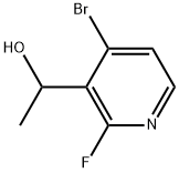 3-Pyridinemethanol, 4-bromo-2-fluoro-α-methyl- Structure