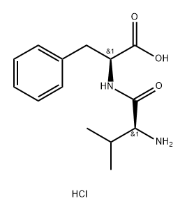 2-(2-amino-3-methylbutanamido)-3-phenylpropanoic acid hydrochloride 구조식 이미지